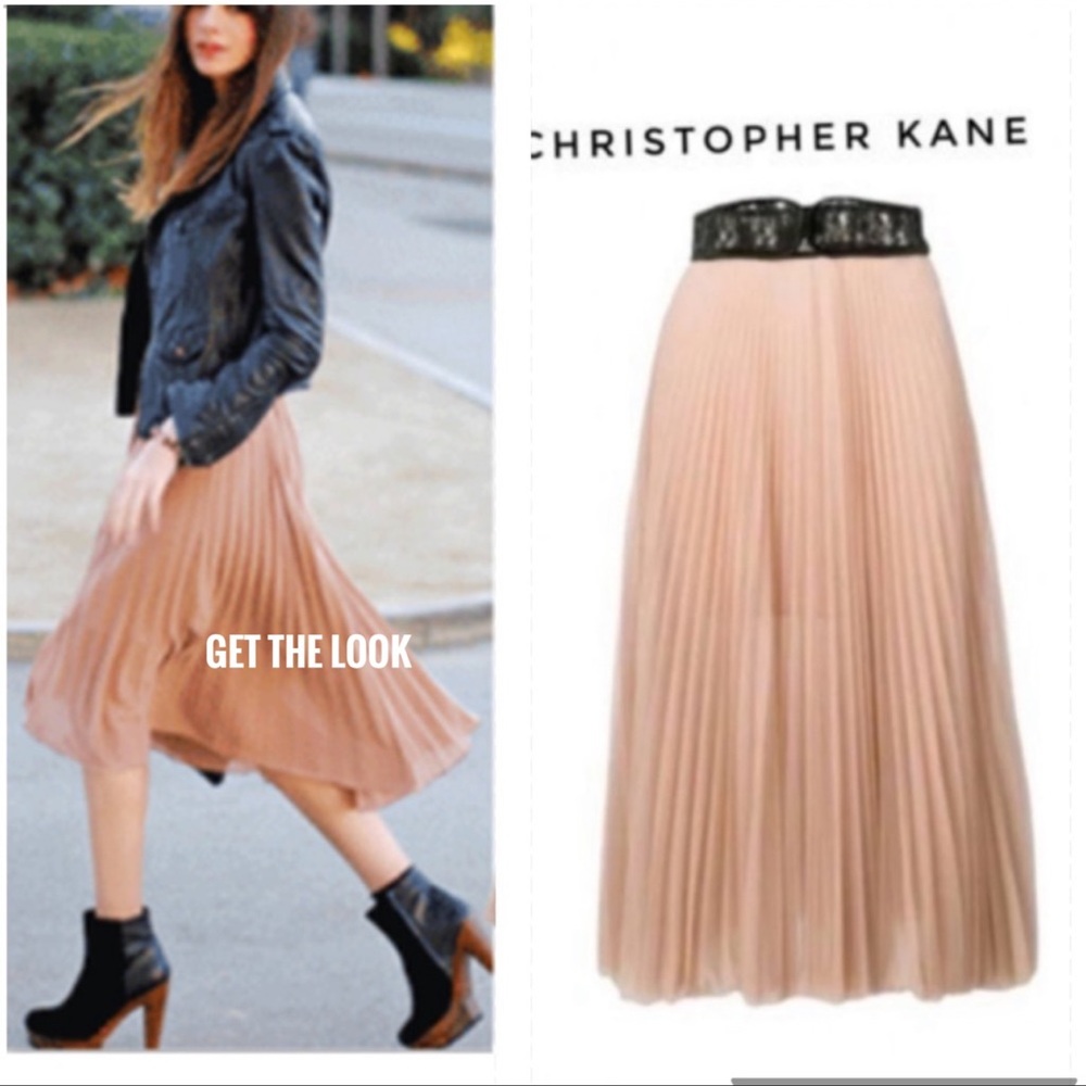 Pleated Midi Skirt